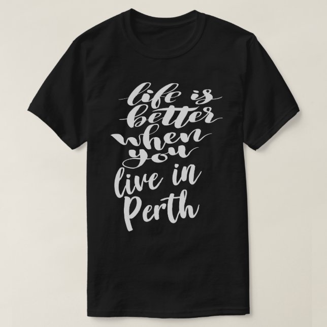 Camiseta A vida é melhor quando você vive em paz (Frente do Design)
