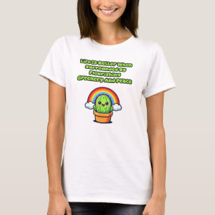 Camiseta A Vida É Melhor Rodeada Por Verdor E Paz Planta