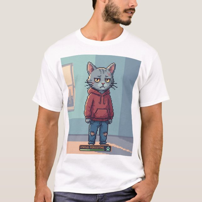 Camiseta A Vida é Modo Difícil – Ainda Jogando (Frente)