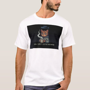 Camiseta A Vida é Modo Difícil – Gato Pixel com Mana Restau