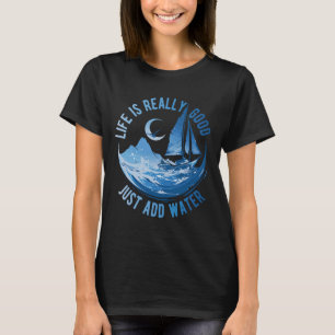 Camiseta A Vida É Muito Boa Basta Adicionar Água Vela Ocean