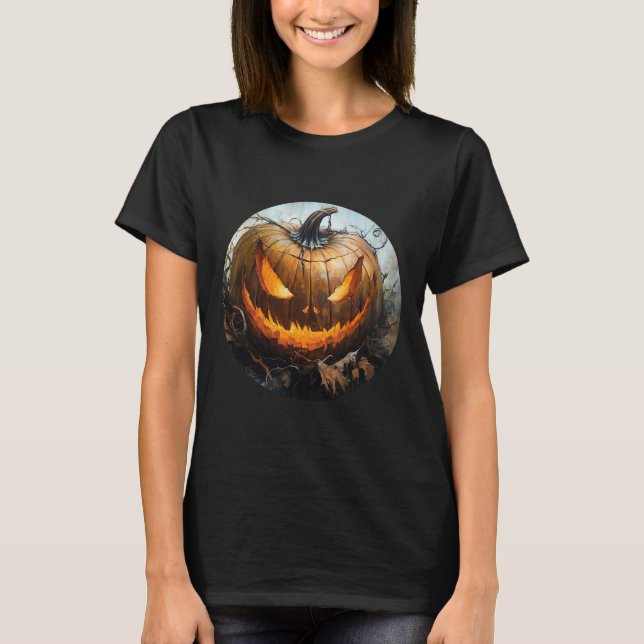 Camiseta A Vida É Muito Boa, Pumpkin Jack O Lanterna H (Frente)
