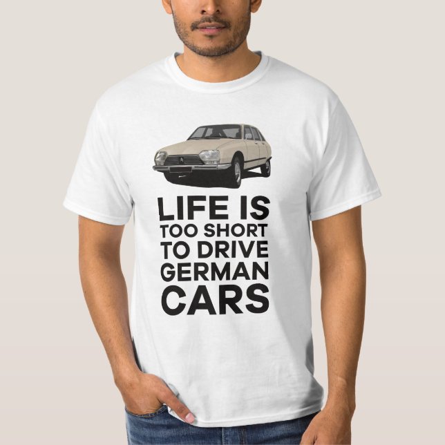 Camiseta A vida é muito curta - GS em 9 cores (Frente)