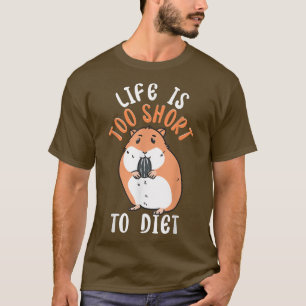 Camiseta A Vida É Muito Curta Para Diet Engraçada, Engraçad