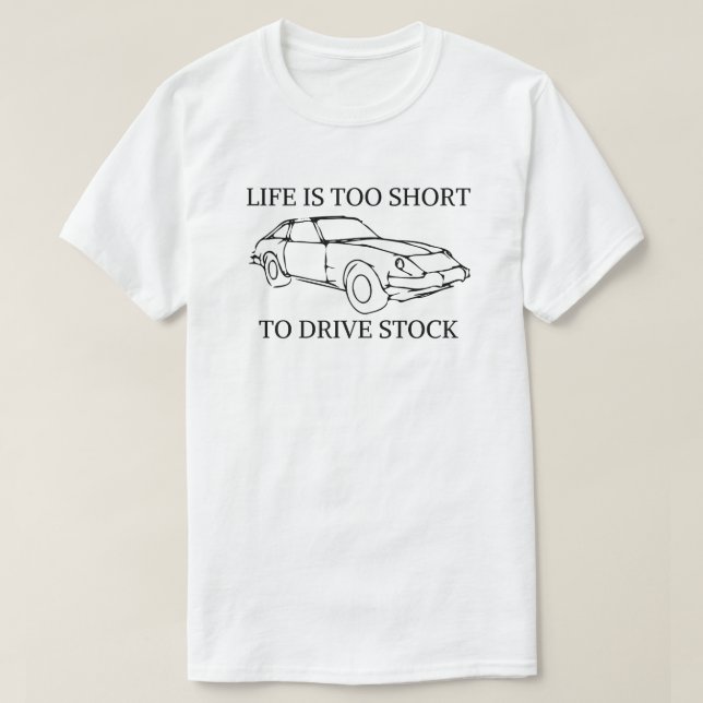 Camiseta A vida é muito curta para impulsionar ações | Mecâ (Frente do Design)