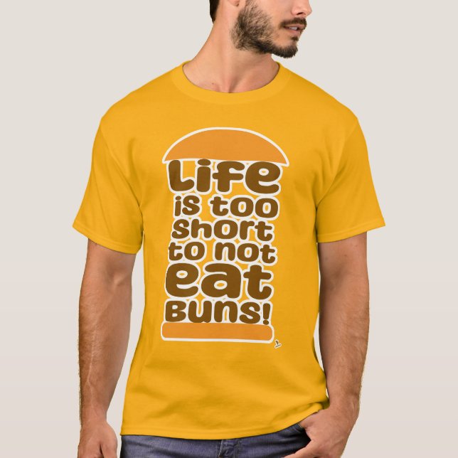 Camiseta A Vida É Muito Curta Para Não Comer Armas (Frente)