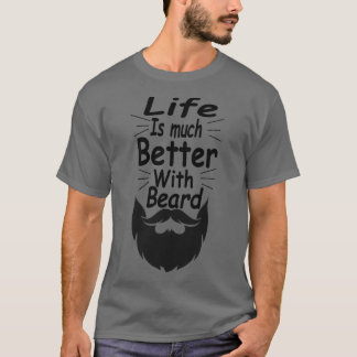 Camiseta A Vida É Muito Melhor Com A Barba