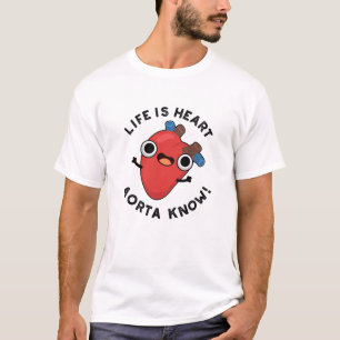 Camiseta A Vida É O Coração Aorta Conhece Anatomia Bonit