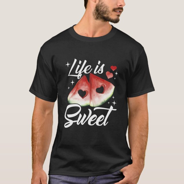 Camiseta A Vida é o dia da melancia doce (Frente)