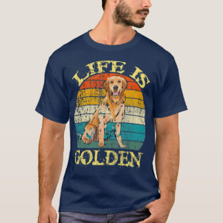 Camiseta A vida é o Ouro Retriever Dog Gloden dog