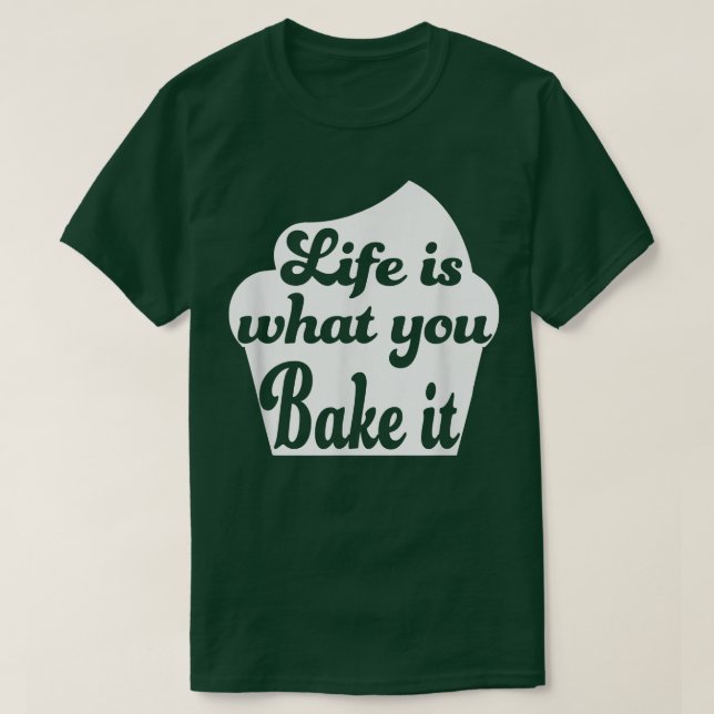Camiseta A vida é o que você assar (Frente do Design)