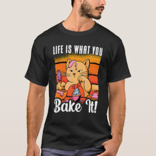 Camiseta A Vida É O Que Você Faz Dela Padaria Ama Fazer Bol