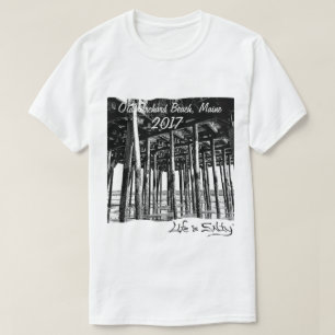 Camiseta A vida é salgado na praia e nós amamo-la!