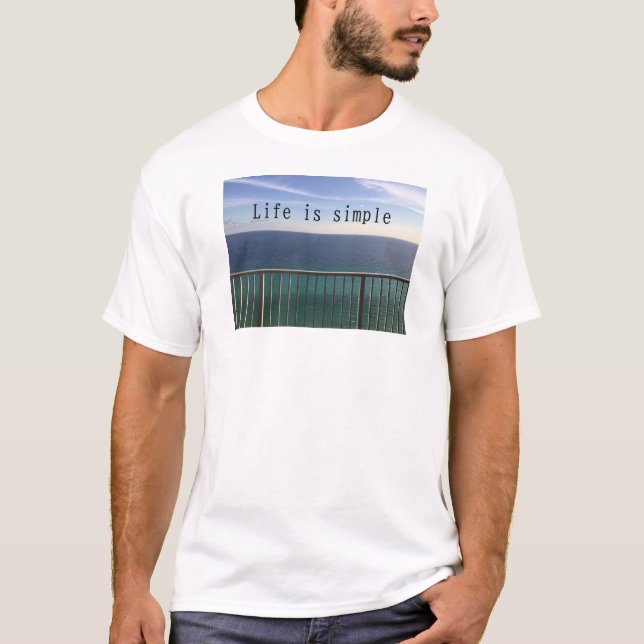 Camiseta A vida é simples (Frente)
