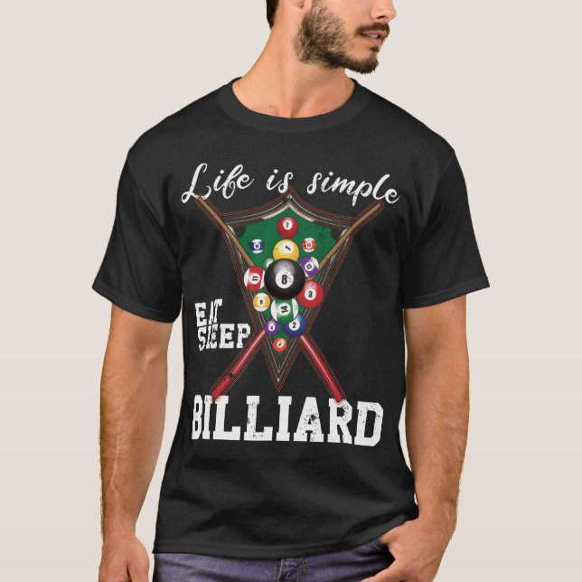 Camiseta A vida é simples, coma bilhões de sono (Frente)