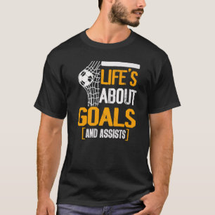 Camiseta A Vida É Sobre Gols E Assistências Futebol 8