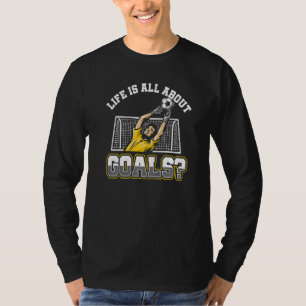 Camiseta A Vida É Sobre Gols E Assistências Jogador De Fute