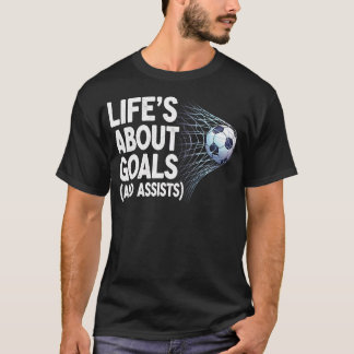 Camiseta A Vida É Sobre Metas E Assistências Futebol Divert