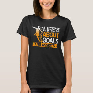 Camiseta A Vida É Sobre Objetivos E Ajuda O Esportivo Do Jo