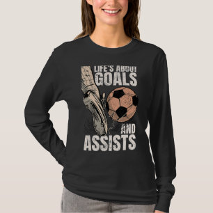 Camiseta A Vida É Sobre Objetivos E Ajuda O Esportivo Do Jo
