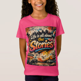 Camiseta "A vida é toda sobre as Histórias"