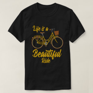 Camiseta A Vida É Um Bela Corrida Engraçada Ciclista