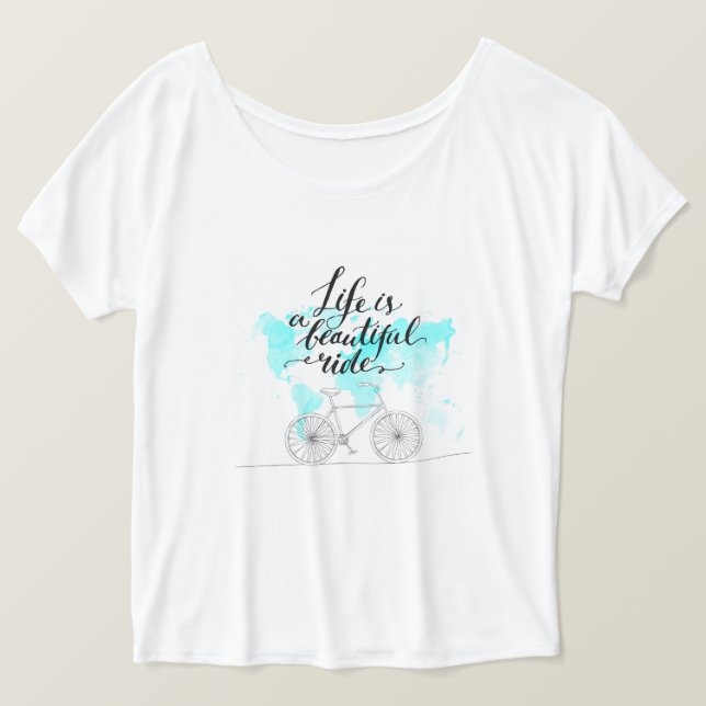 Camiseta A Vida É Um Belo Azul (Frente do Design)