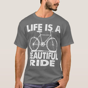 Camiseta A Vida É Um Bicicleto De Passeio Bonito 736