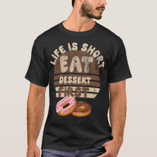 Camiseta A vida é um deserto de baixo consumo primeiro para