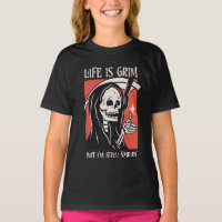 A Vida É Um Grim Funny Grim Reaper Engraçado Sarcá