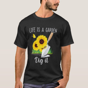Camiseta A Vida É Um Jardim Cave É Diversão Amante De Plant