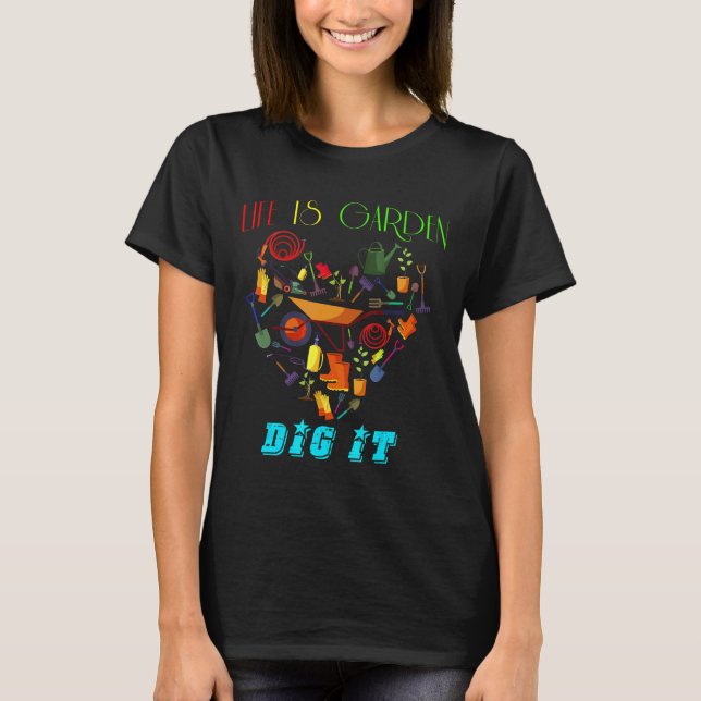 Camiseta A Vida É Um Jardim Cave-o (Frente)