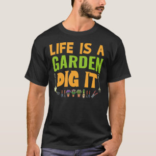 Camiseta A Vida É Um Jardim Cave-o Fazendeiro
