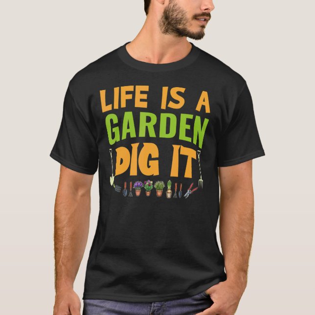 Camiseta A Vida É Um Jardim Cave-o Fazendeiro (Frente)