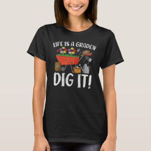 Camiseta A Vida É Um Jardim Cave-o Jardim Jardinagem Planta