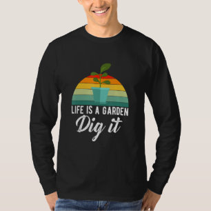 Camiseta A Vida É Um Jardim Cave-o Jardineiro