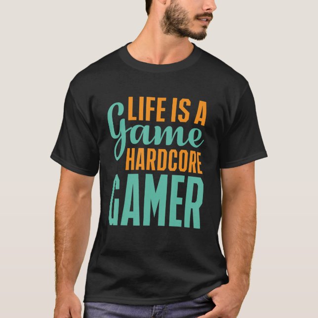 Camiseta A Vida É Um Jogo De Jogadores Duros (Frente)