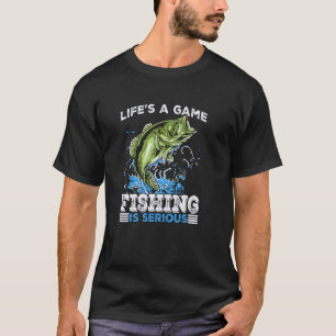 Camiseta A Vida é um Jogo de Pesca Divertida