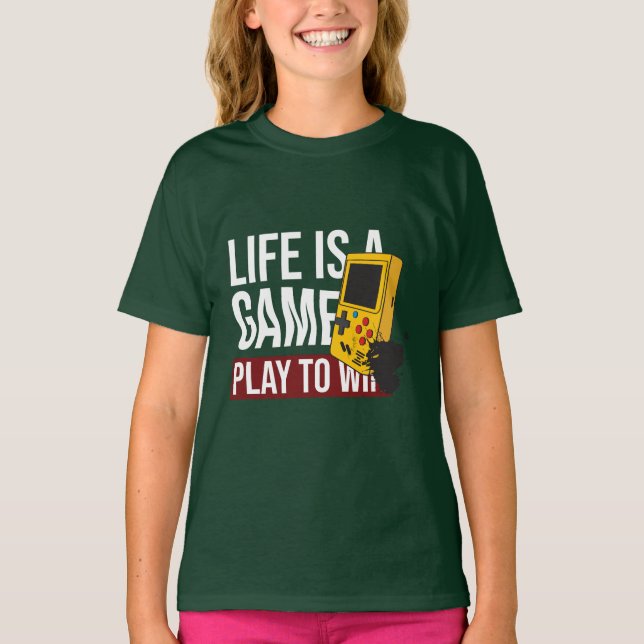 CAMISETA A VIDA É UM JOGO PARA GANHAR (Frente)