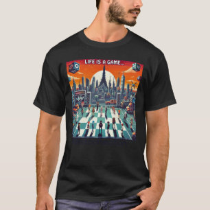 Camiseta A Vida É Um Jogo. #Part2 (8 bits) (camisa do jogad