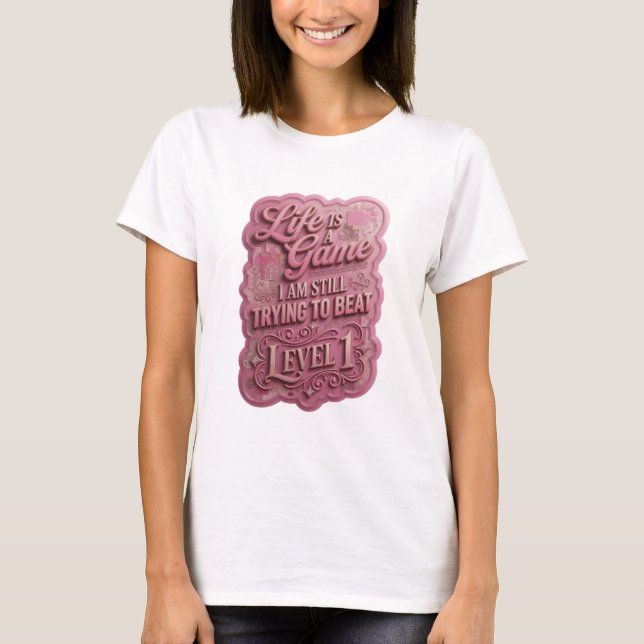 CAMISETA A VIDA É UM JOGO QUE EU AINDA ESTOU TENTANDO VENCE (Frente)