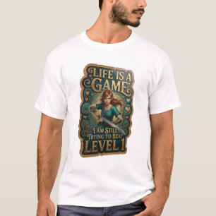 CAMISETA A VIDA É UM JOGO QUE EU AINDA ESTOU TENTANDO VENCE