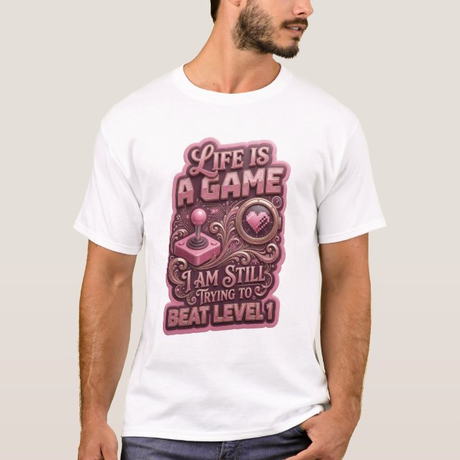 CAMISETA A VIDA É UM JOGO QUE EU AINDA ESTOU TENTANDO VENCE (Frente)