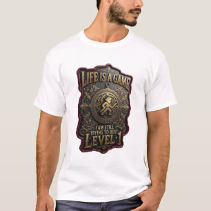 CAMISETA A VIDA É UM JOGO QUE EU AINDA ESTOU TENTANDO VENCE