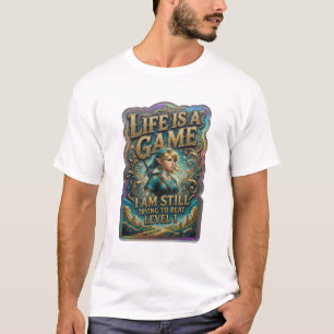 CAMISETA A VIDA É UM JOGO QUE EU AINDA ESTOU TENTANDO VENCE