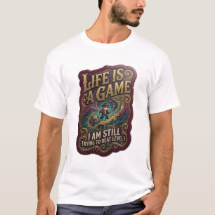 CAMISETA A VIDA É UM JOGO QUE EU AINDA ESTOU TENTANDO VENCE