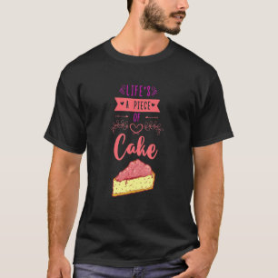Camiseta A vida é um pedaço de Cupcake de Confeccionador de