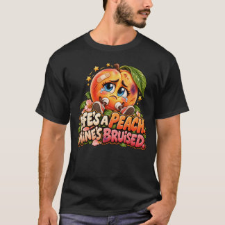 Camiseta A Vida é um Pêssego, o Meu está Amassado Pêssego E