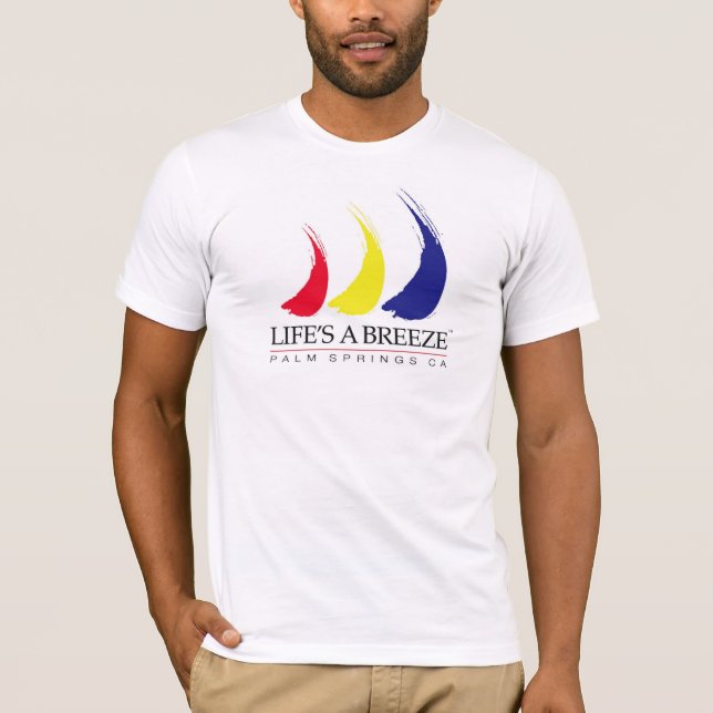 Camiseta A vida é um Primavera Breeze®_Paint-The-Wind_Palm (Frente)