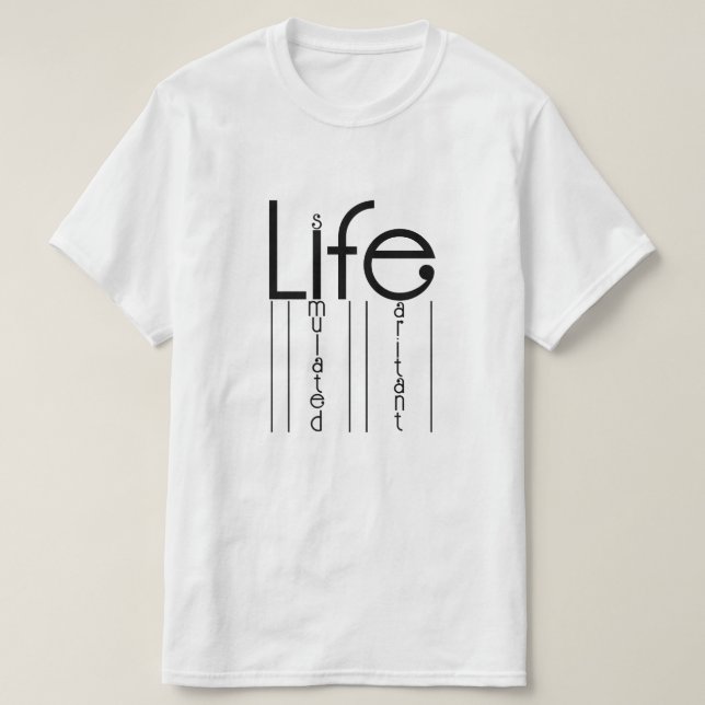 Camiseta A vida é um simples Design de citação humorística  (Frente do Design)